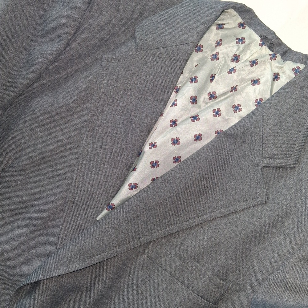 John Peel Ltd. Gray Blazer Men's Sport Coat Two Button Classic Suit Jacket‎